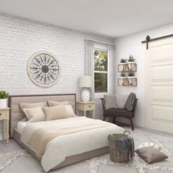 Wood Distressed Scroll Window Inspired Wall Decor With Metal Scrollwork Relief White - Olivia & May -Olivia & May GUEST 48af6f08 8a91 40f5 99c9 29ec466b758b