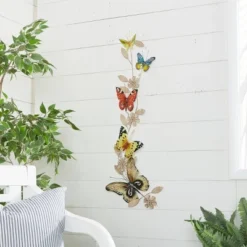 Metal Butterfly Indoor Outdoor Wall Decor - Olivia & May -Olivia & May GUEST 48af82fe a7c7 4a68 8e98 3b7bdd7e9caa