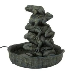 19" X 20" Rustic Resin Fountain Green - Olivia & May -Olivia & May GUEST 48e09d3d 1dda 4357 9e5a 48ec1e2e69c4