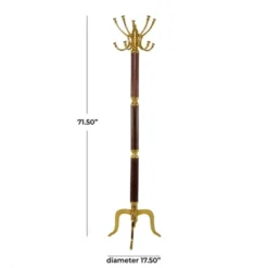 72" X 19" Traditional Aluminum Coat Rack - Olivia & May -Olivia & May GUEST 490d2678 29da 4431 b029 37a4ae32e617