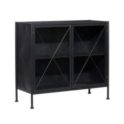 Industrial Metal Cabinet Black - Olivia & May 41 Industrial Metal Cabinet Black - Olivia & May -Olivia & May GUEST 491cd36b e3ac 4cb0 8a95 69730d4f7d29