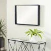 36" X 36" Contemporary Wood Rectangle Wall Mirror Black - Olivia & May -Olivia & May GUEST 4a28fe26 126f 4557 b5db d4680352f552