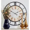 Industrial Metal Vintage Wall Clock White - Olivia & May -Olivia & May GUEST 4a32b2ad d757 4c70 bff0 aaf3c0626954