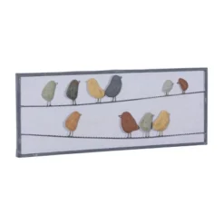 Metal Bird Wall Decor Multi Colored - Olivia & May -Olivia & May GUEST 4b4c9340 58e9 4749 a3d4 4ee08fdb9afd