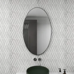 Contemporary Wood Oval Wall Mirror – Olivia & May -Olivia & May GUEST 4ba625cc c138 42a3 9d90 eeb737e9a6dc