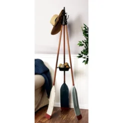 Metal Nautical Style Coat Rack Tripod Base - Olivia & May -Olivia & May GUEST 4c21efb7 5cfc 43f1 b7e5 b5ba45af38ef