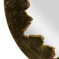 Aluminum Handmade Live Edge Wall Mirror Gold - Olivia & May -Olivia & May GUEST 4c406a55 7d2d 47c8 b24e e2e53d7dc7cc