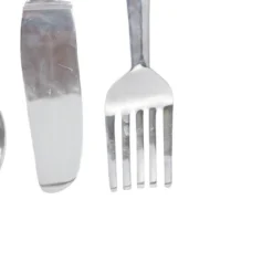 36" Aluminum Utensils Knife, Spoon And Fork Wall Decor Set Of 3 Silver - Olivia & May -Olivia & May GUEST 4c712109 e9d8 4fe9 9eac 5209d9908b02