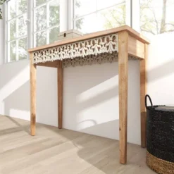 Large Farmhouse Wood Console Table Brown - Olivia & May -Olivia & May GUEST 4d6e2008 0a2a 4880 8b86 a8a381896415