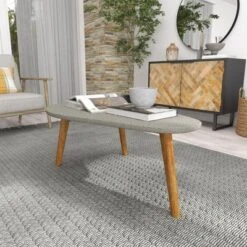 45"x18" Mid-Century Wood Outdoor Accent Table Gray - Olivia & May -Olivia & May GUEST 4e0cf83b f49e 483a aec4 b05ed19c6bcf