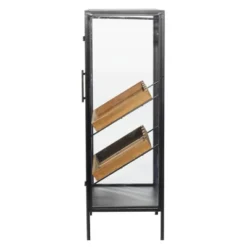 Contemporary Wood Standing Wine Rack Black - Olivia & May -Olivia & May GUEST 4e118359 8d36 4030 867c 40a4d3b0686a