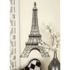 Metal Eiffel Tower 3D Wire Wall Decor With Crystal Embellishments Black - Olivia & May -Olivia & May GUEST 4e4002f9 a975 4ae0 9b0d 7a13b79dc5f7