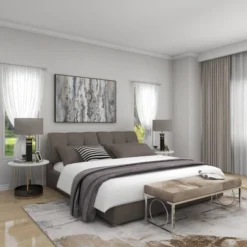 Contemporary Decorative Stainless Steel Cowhide Bench Silver - Olivia & May -Olivia & May GUEST 4eb0faac 276c 4ac2 97ab 246d78feb0e4