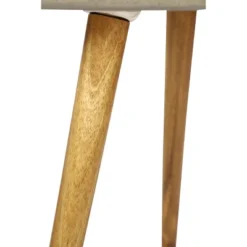 24"x19" Mid-Century Wood Outdoor Accent Table Gray - Olivia & May -Olivia & May GUEST 4f175c69 2b7b 45b4 80ae ba4a09bd2b7d