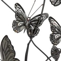 29" X 15" Iron Eclectic Butterfly Wall Décor - Olivia & May -Olivia & May GUEST 4f59e6dd 3bdb 4c78 bff5 e887f3b4516d