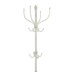 Farmhouse Metal Coat Rack White - Olivia & May -Olivia & May GUEST 4f6b4c8b 6c27 4d88 9655 ef9d2b9726ef