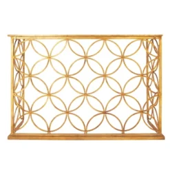Rectangular Traditional Modern Metal Console Table Gold - Olivia & May -Olivia & May GUEST 4f708827 ba1a 4970 b78c fa08163f414d