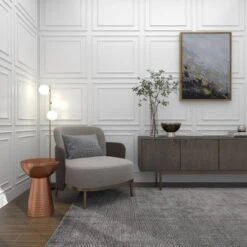 Metal Pedestal Stool Flat Top Copper - Olivia & May -Olivia & May GUEST 50bc6f14 b013 44a7 89f7 4070e8897183