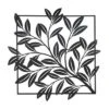 Metal Leaf Dimensional Cut-Out Wall Decor Black - Olivia & May
