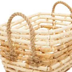 Set Of 3 Contemporary Sea Grass Storage Baskets Brown - Olivia & May -Olivia & May GUEST 531ff8f9 68cc 4d49 a4b2 f1344a8ace9b