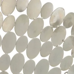Glam Stainless Steel Ornamental Wall Decor Silver - Olivia & May -Olivia & May GUEST 536e1303 b655 4913 87f9 6c5042981996