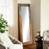 Wood Wall Mirror With Metal Detailing Beige - Olivia & May -Olivia & May GUEST 53dd880d bafd 4517 b943 1a712a273960
