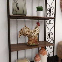 14" X 13" Farmhouse Ceramic Chicken Garden Sculpture Beige - Olivia & May -Olivia & May GUEST 54827707 d84b 4858 a43e 11e1ea902949