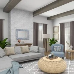 Wood Quatrefoil Wall Mirror Blue - Olivia & May -Olivia & May GUEST 554795c2 965c 4fde b235 c16b6fc275b7