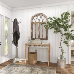 Large Farmhouse Wood Console Table Brown - Olivia & May -Olivia & May GUEST 568d76ea 7db5 45d5 8e0a 5dbdf5b8723c