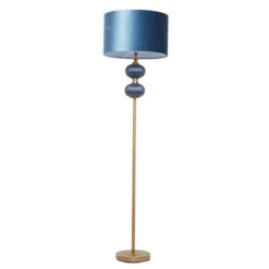 Fabric Floor Lamp With Drum Shade Blue - Olivia & May 16 Fabric Floor Lamp With Drum Shade Blue - Olivia & May -Olivia & May GUEST 57338c9a f125 4b0a 817a 1825db70f5ec