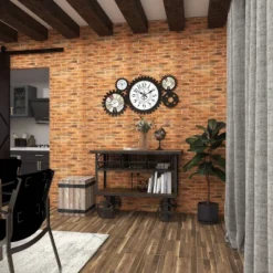 Industrial Metal Console Table Dark Black - Olivia & May -Olivia & May GUEST 5782d1a6 37f5 45a9 9e09 d8358724646d