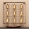 Metal Bell Square Frame Wall Decor Brass - Olivia & May -Olivia & May GUEST 57be1f0c 3b0f 423b ac62 b22008bb266f