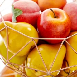 Set Of 2 Round Modern Reflections Iron Geodesic Basket - Olivia & May -Olivia & May GUEST 57f13bee e1f9 4013 853b 064d1d665b25