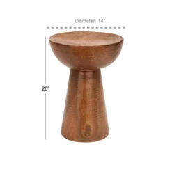 Metal Pedestal Stool Flat Top Copper - Olivia & May -Olivia & May GUEST 587531ca 3bf1 4bf4 ac95 f887fb87e99d