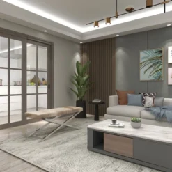 Contemporary Stainless Steel Cowhide X-Bench Beige - Olivia & May -Olivia & May GUEST 58e4714b 2e5d 4c88 8687 4dae5875bc91