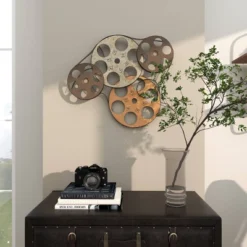 Metal Film Reels Wall Decor - Olivia & May -Olivia & May GUEST 590e2581 4575 48de 81db 13ac20a472e8