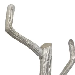 Eclectic Metal Coat Rack Silver - Olivia & May -Olivia & May GUEST 59196e74 051b 4f44 b9ce c2ba599fb3cd