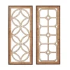 Set Of 2 Wood Geometric Carved Wall Decors Dark Brown - Olivia & May -Olivia & May GUEST 592c9848 d7bf 43d3 913f f6ac035e870e