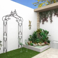 Set Of 2 Iron 47" Coastal Crane Garden Sculpture Green - Olivia & May: Heron Figure, Metal Wire Outdoor Decor -Olivia & May GUEST 594b16da f091 4926 85a3 5888bbc246fc