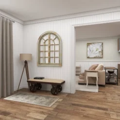 Industrial Wood Bench Brown - Olivia & May -Olivia & May GUEST 59ea609c e363 4e38 b23a df8020989e1f