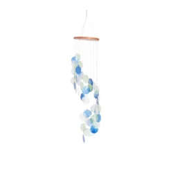 Coastal Capiz Shell Abstract Windchime Blue - Olivia & May -Olivia & May GUEST 5ae7bba6 5304 4d54 8d59 9cfaad3e5546