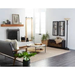 Metal Floor Lamp Torchiere Black - Olivia & May 17 Metal Floor Lamp Torchiere Black - Olivia & May -Olivia & May GUEST 5b45f9df b329 494b 8d3b 41612c84dad6