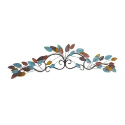 Metal Leaf Wall Decor Multi Colored - Olivia & May -Olivia & May GUEST 5c54d9a9 d3e2 44c3 845f 59d540042709