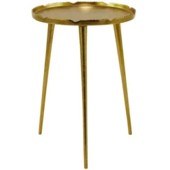 Mid-Century Modern Metal Accent Table - Olivia & May -Olivia & May GUEST 5c581bd1 4f1c 4adc 9688 4ba980e4cad7