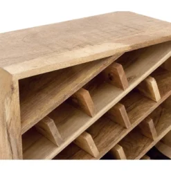 Modern Wood Wine Rack Brown - Olivia & May -Olivia & May GUEST 5ce1b5f3 d627 44ce 8d71 80074e1e7663