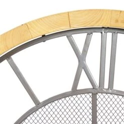 Vintage Wood Wall Clock Brown - Olivia & May -Olivia & May GUEST 5d0f0b04 7481 42da ac11 ca397d1fb34d