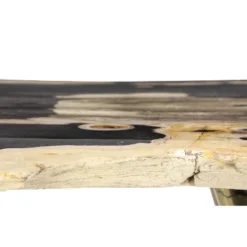 Contemporary Petrified Wood Console Table Brown - Olivia & May -Olivia & May GUEST 5d1048ed 265d 422f a89e 4e707c113449