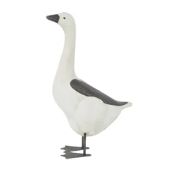 25" X 8" Magnesium Oxide French Country Duck Garden Sculpture White - Olivia & May -Olivia & May GUEST 5d36336f 1a14 481f a1b9 9dc8010780ac