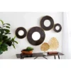 Metal Wall Mirror With Fluted Frame Black - Olivia & May -Olivia & May GUEST 5d7c9b0b fcf2 4859 8557 e8c129a2d9a4