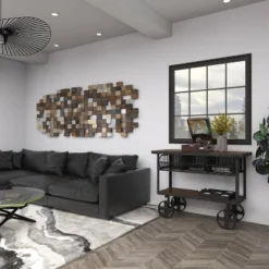 Industrial Metal Console Table Dark Black - Olivia & May -Olivia & May GUEST 5d7f8ecb 10ad 4a5b a3c5 5baebd0a248a